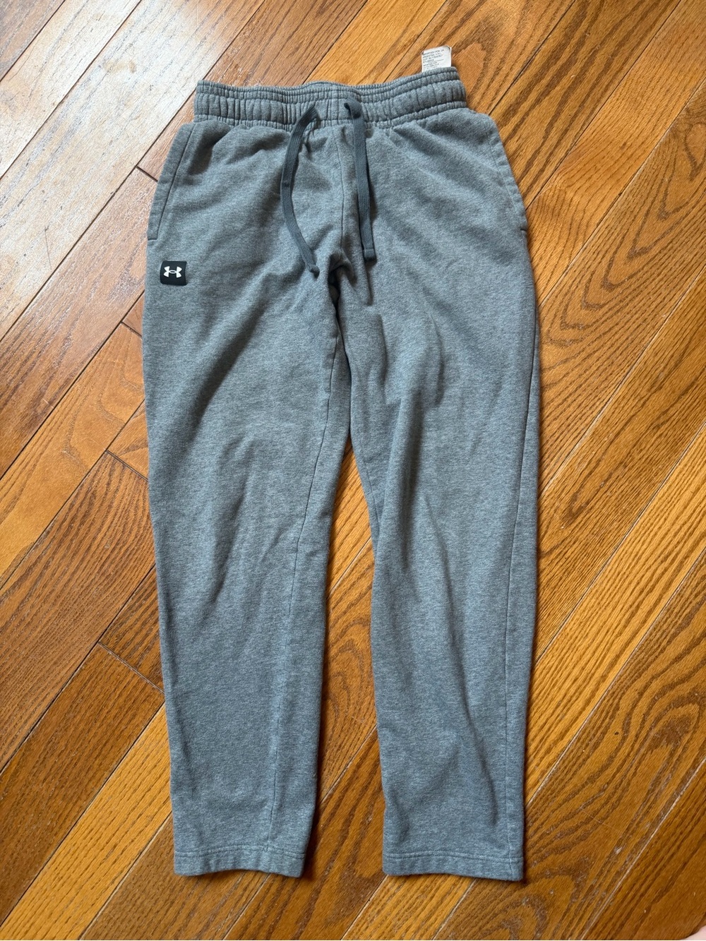 Under Armour Gray Fleece Joggers Sweatpants Men Medium Activewear